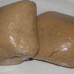 Wheat Fufu (Maize grain processed with boiled water)