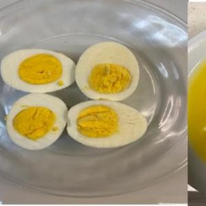 Akara, Custard And Boiled Egg
